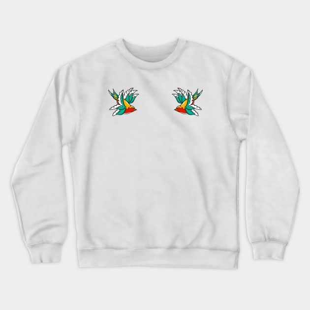 Swallows Crewneck Sweatshirt by mailboxdisco